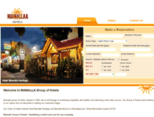 Tablet Screenshot of mamallahotels.com